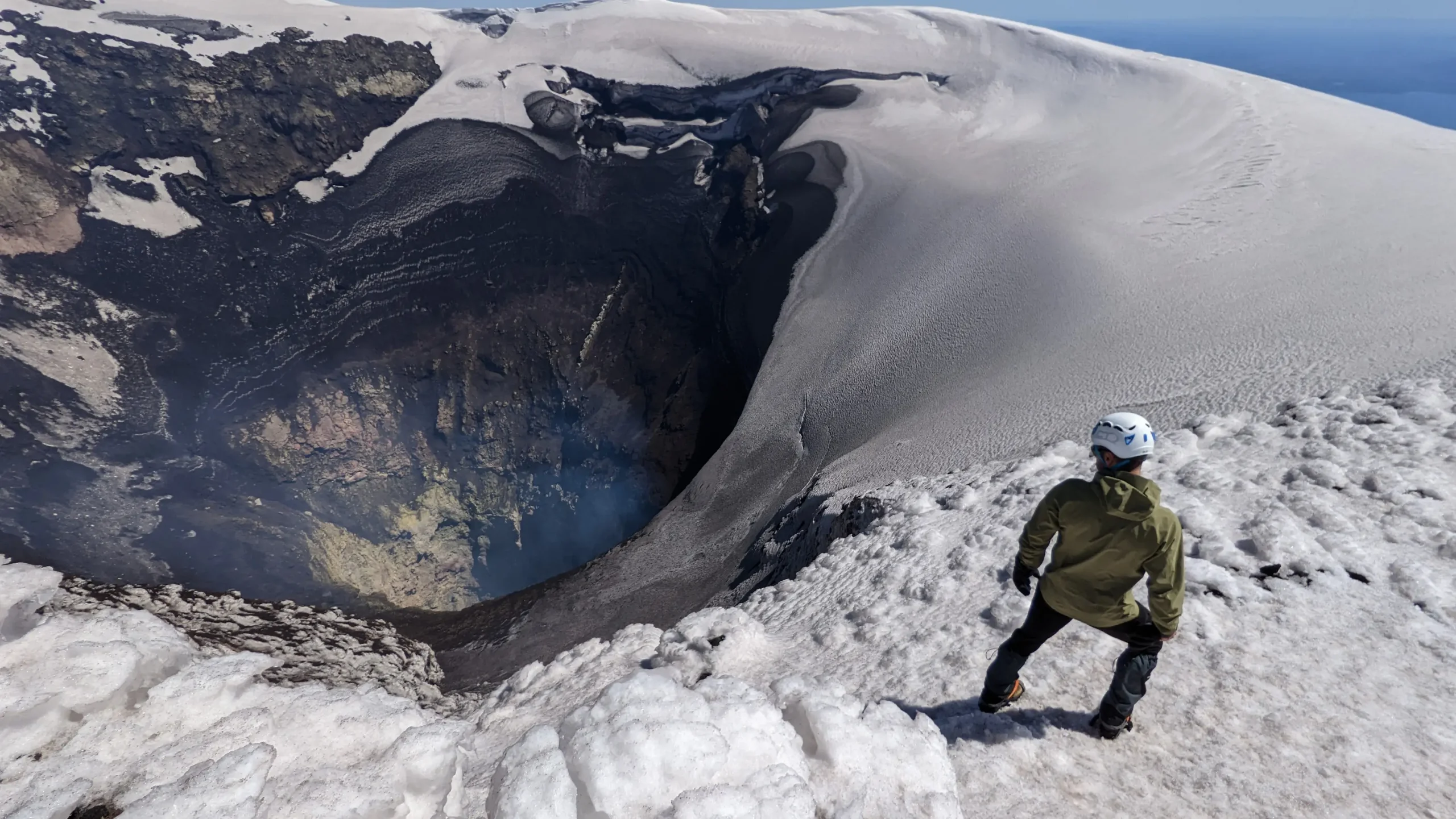 Cráter del volcán Villarrica