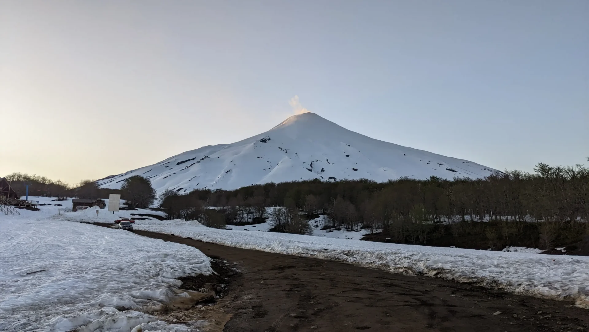 foto del volcán villarrica